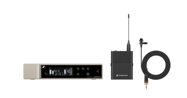 EW-D ME2 SET (Q1-6) EWD DIGITAL LAPEL SYSTEM: 1 SINGLE CH RECEIVER, 1 BODYPACK, & 1 ME2 LAPEL(OMNI, CONDENSER)