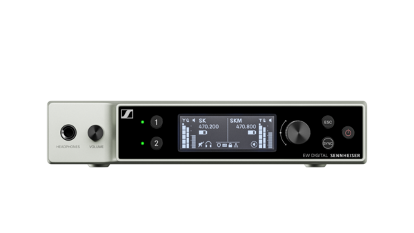 EW-DX EM 2 (Q1-9) 2CH HALF-RACK NETWORK (NON-DANTE) AES256 RECEIVER: (1) EW-DX EM 2 DUAL RCVR, (2) 1/4 WAVE ANTENNA