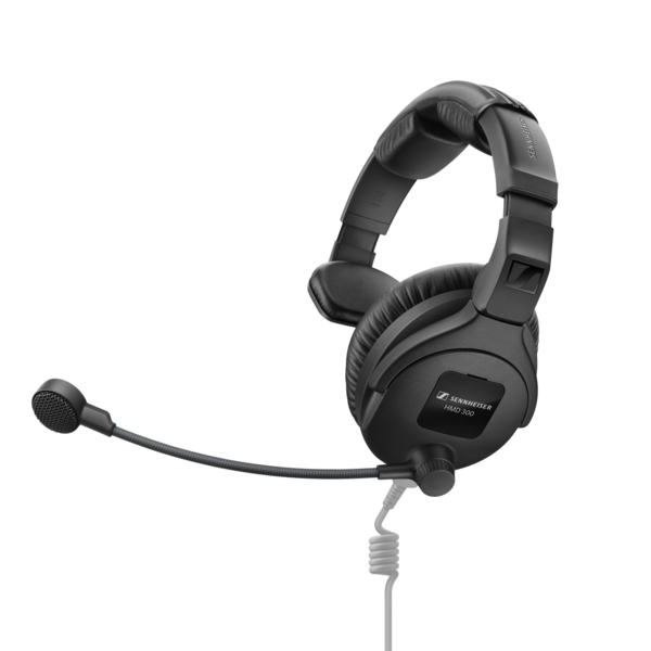 HMD 300 S CLOSED-BACK CIRCUMAURAL BROADCAST HEADSET FOR BACKSTAGE COMMUNICATION, SWITCHABLE ACTIVEGARD© LIMITI