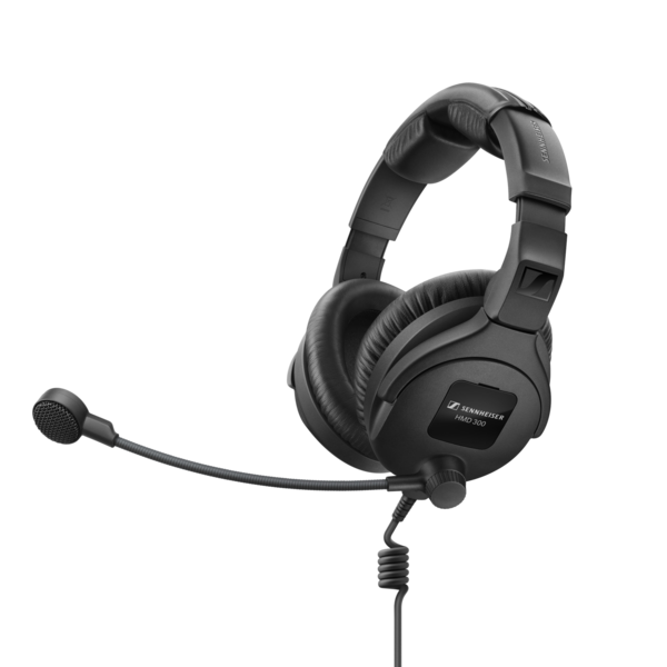 HMD 300 X3K1 CLOSED-BACK CIRCUMAURAL BROADCAST HEADSET, SWITCHABLE ACTIVEGARD© LIMITING TECHNOLOGY, SUPER-CARDIOI