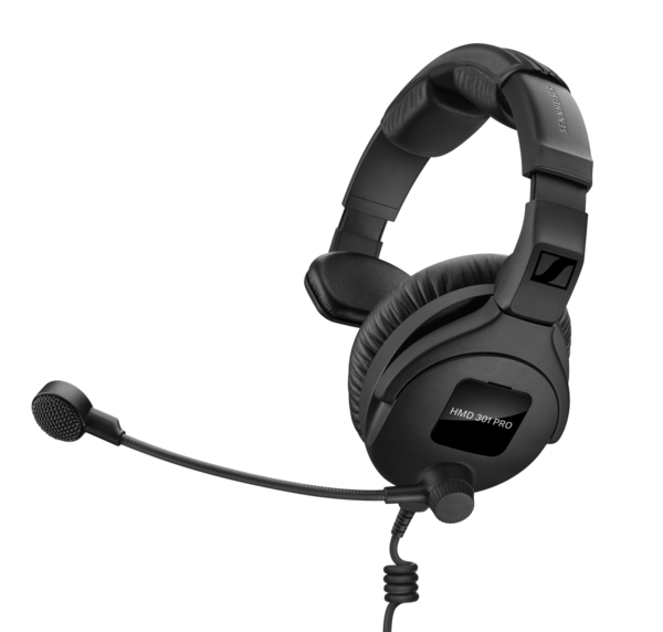 HMD 301 PRO BROADCAST HEADSET WITH ULTRA-LINEAR HEADPHONE RESPONSE (SINGLE SIDED, 64 OHM) AND MICROPHONE