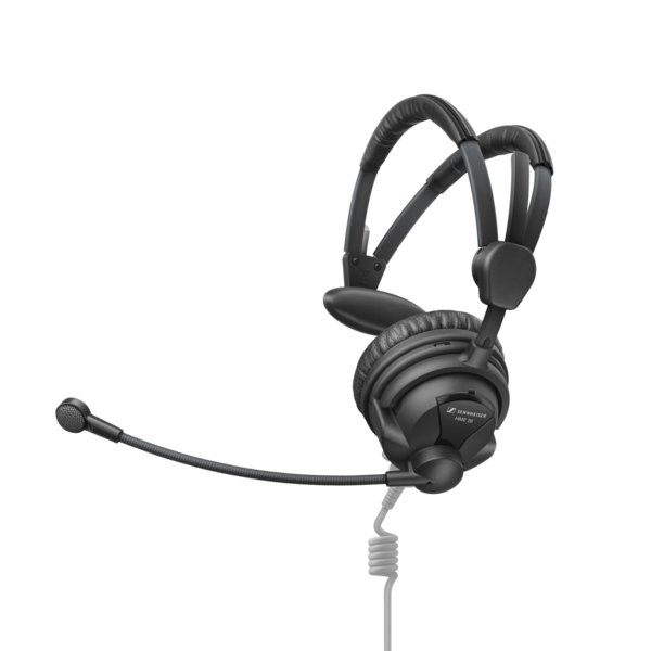 HME 26 S CLOSED ON-EAR HEADSET FOR OUTDOOR BROADCAST APPLICATION, SINGLE SIDED, ACTIVEGARD© LIMITING TECHNOLO