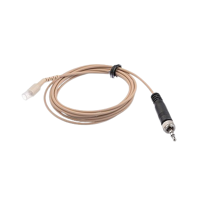 HSP 4-EW-3 LIGHTWEIGHT HEADWORN MIC ASSEMBLY WITH CARDIOID MKE PLATINUM VARIANT (BEIGE). EW CONNECTOR. 3 OZ.