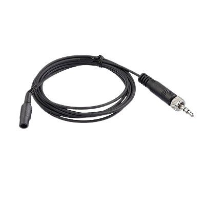 HSP 4-EW LIGHTWEIGHT HEADWORN MIC ASSEMBLY WITH CARDIOID MKE PLATINUM VARIANT (BLACK).