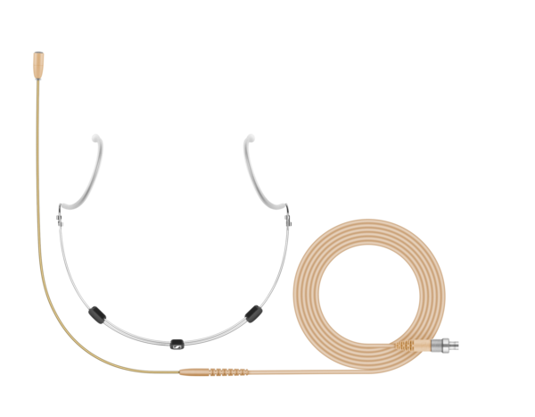 HSP ESSENTIAL OMNI-BEIGE-3-PIN HEADSET MICROPHONE (OMNIDIRECTIONAL, PRE-POLARIZED CONDENSER) WITH 1.3M FIXED CABLE BEIGE, FOR 2000,
