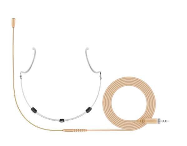 HSP ESSENTIAL OMNI-BEIGE HEADSET MICROPHONE (OMNIDIRECTIONAL, PRE-POLARIZED CONDENSER) WITH 1.6M CABLE FOR