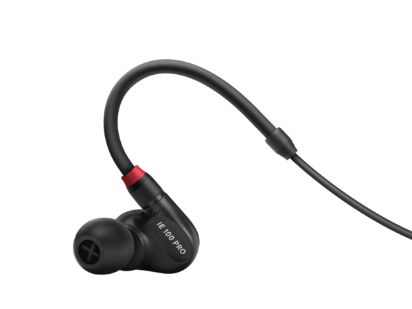 IE 100 PRO BLACK IN-EAR MONITORING HEADPHONES FEATURING 10MM DYNAMIC TRANSDUCER