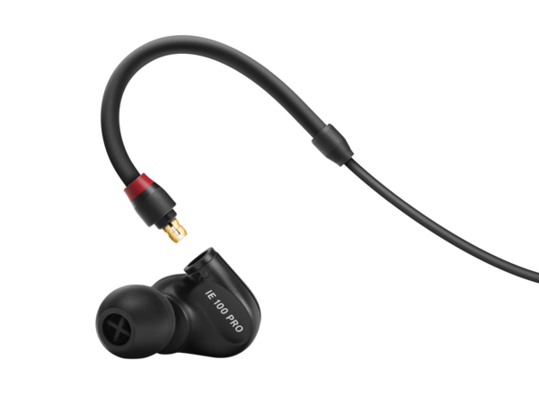 IE 100 PRO BLACK IN-EAR MONITORING HEADPHONES FEATURING 10MM DYNAMIC TRANSDUCER