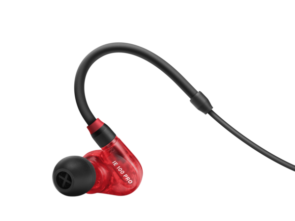 IE 100 PRO RED IN-EAR MONITORING HEADPHONES FEATURING 10MM DYNAMIC TRANSDUCER