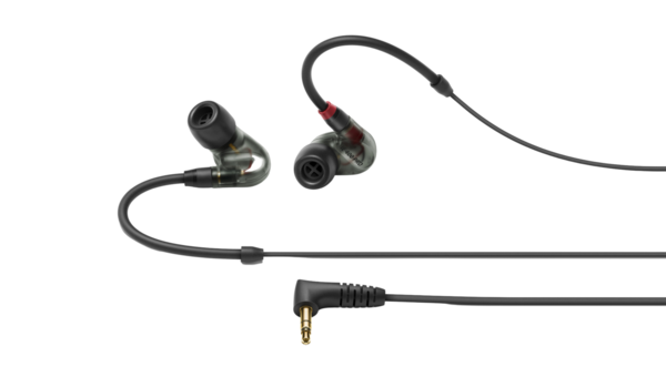 IE 400 PRO SMOKY BLACK IN-EAR MONITORING HEADPHONES FEATURING SYS 7 DYNAMIC TRANSDUCER AND DETACHABLE 1.3M BLACK CABLE.