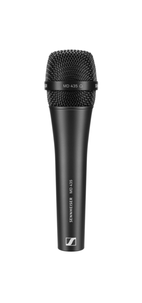 MD 435 HANDHELD MIC (CARDIOID, DYNAMIC) WITH 3-PIN XLR-M. INCLUDES (1) MZQ 800 CLIP AND (1) CARRYING POUCH