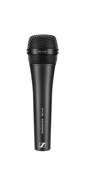 MD 445 HANDHELD MICROPHONE (HIGH-REJECTION SUPER CARDIOID, DYNAMIC) WITH 3-PIN XLR-M