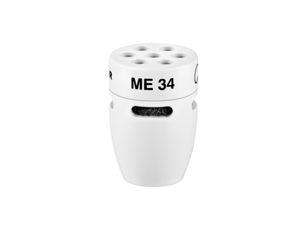 ME 34 W IS SERIES CARDIOID CONDENSER CAPSULE HEAD IN WHITE, INCLUDES WINDSCREEN