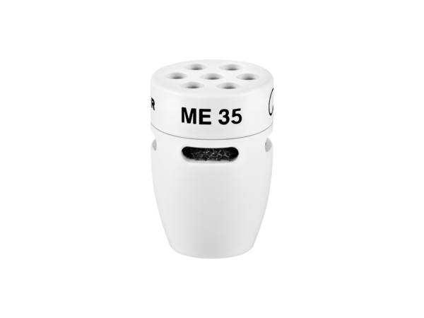 ME 35 W IS SERIES SUPER-CARDIOID CONDENSER CAPSULE HEAD IN WHITE, INCLUDES WINDSCREEN