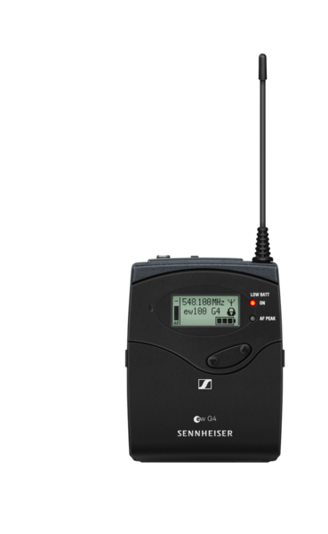 SK 100 G4-A1 BODYPACK TRANSMITTER WITH 1/8" AUDIO INPUT SOCKET (EW CONNECTOR) FREQUENCY RANGE: A1 (470 - 516 MHZ)