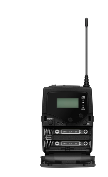 SK 300 G4-RC-GW1 BODYPACK TRANSMITTER WITH 1/8" AUDIO INPUT (EW CONNECTOR) AND SEPARATE INPUT FOR REMOTE MUTE SWITCH