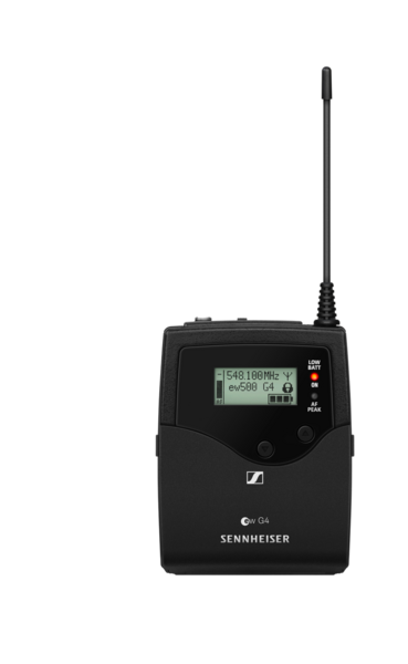 SK 500 G4-GW1 BODYPACK TRANSMITTER WITH 1/8" AUDIO INPUT SOCKET (EW CONNECTOR), FREQ RANGE: GW1 (558 - 608 MHZ)