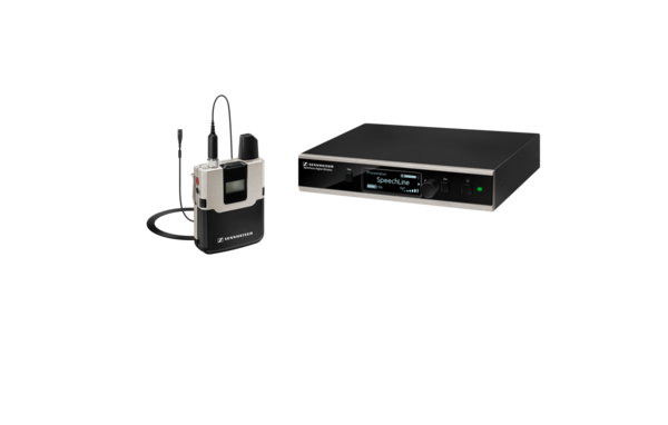 SL LAVALIER SET DW-4-US R DIGITAL WIRELESS LAPEL SET:MKE 1 LAPEL, SL RACK RECEIVER DW, SL BODYPACK TRANSMITTER DW