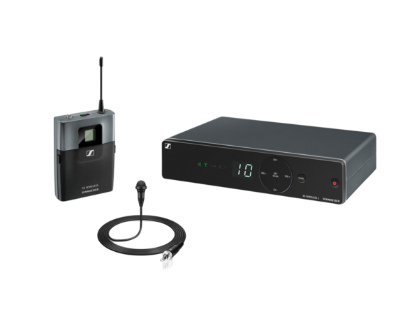 XSW 1-ME2-A WIRELESS LAPEL SYSTEM WITH 1X EM XSW 1, SK XSW, ME 2-2, NT 12-5 CW / NON-RACK MOUNT RECEIVER