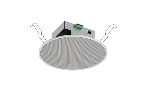 IP-A1PC238 IP CEILING SPEAKER 8W WITH BUILT-IN 8 W AMPLIFIER AND INTERNAL DATA STORAGE FOR UP TO 20 AUDIO FILES