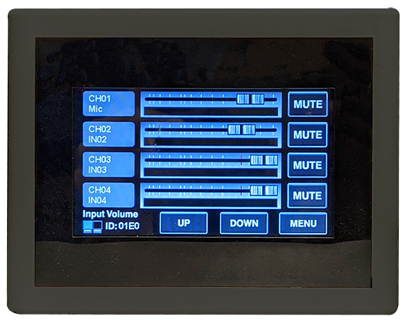 M-800RCTB-AM REMOTE AUDIO CONTROL PANEL WITH TOUCH DISPLAY, DESIGNED FOR EXCLUSIVE USE WITH M-8080D