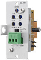 ML-11T SWITCHABLE MIC/LINE INPUT MODULE- BALANCED- MUTE SEND/RECEIVE- LO/HI-CUT FILTERS-