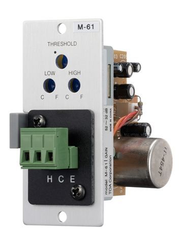 M-61S T MICROPHONE INPUT MODULE- BALANCED- 200 OHMS- LO/HI-CUT FILTERS- COMPRESSOR- FEMALE XLR WITH