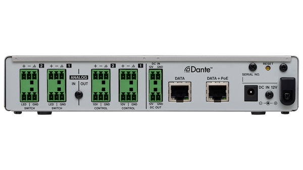 MM-2D-E 2 MIC/LINE INPUT- 2 LINE OUTPUT DANTE CONVERTER EUROBLOCK