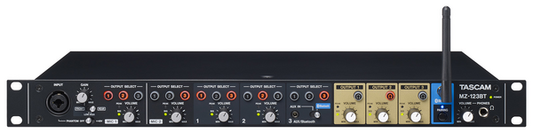 MZ-123BT 3CH, 3 ZONE PROFESSIONAL AUDIO MIXER- ROUTING, MIXING & DISTRIBUTION, BLUETOOTH ENABLED / 1RU