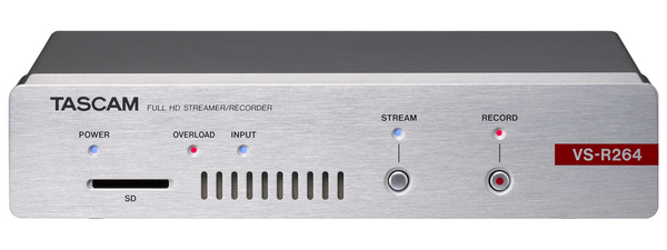 VSR-264 AUDIO/VIDEO STREAMER/RECORDER - AV OVER IP ENCODER AND DECODER APPLIANCE FOR FULL HD LIVE STREAMING
