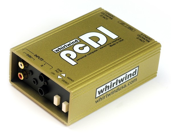 WHI-PCDI DIRECT BOX - DUAL WITH RCA, 1/4" AND 1/8" INPUTS