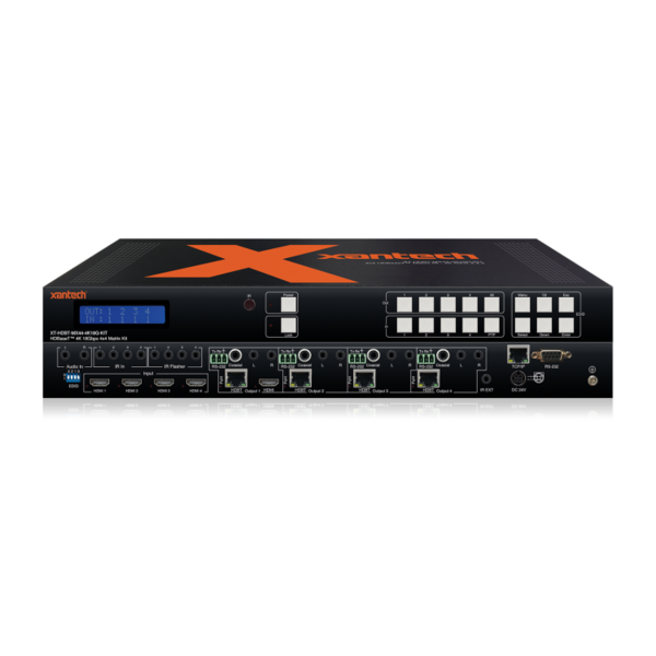 XT-HDBT-MX44-4K18G-KIT HDBASET 4K 18GBPS 4X4 MATRIX KIT WITH 4 HDBT RECEIVERS - 70M (4K UP TO 40M)