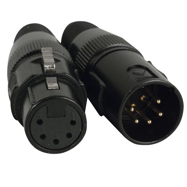 ACXLR5PSET 5 PIN DMX CONNECTOR SET: 1 MALE 5PDMX & 1 FEMALE 5PDMX