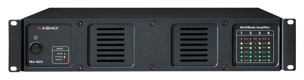 TRA-4075 4CH POWER AMPLIFIER 4 X 75W @ 4 OHMS WITH TRANSFORMER ISOLATED 25V, 70V, & 100V OUTPUTS