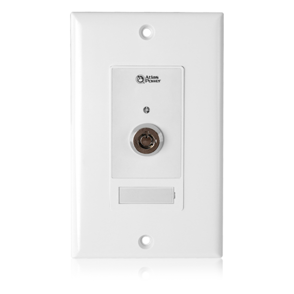 WPD-KSWCC WALL PLATE KEY SWITCH, HARD CONTACT CLOSURE / DECOR STYLE WALL PLATE FITS A SINGLE GANG ELEC OUTLET