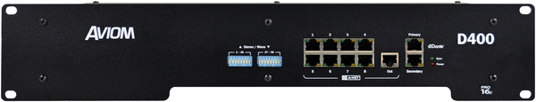 D400-DANTE A-NET DISTRIBUTOR, WITH DANTE INTERFACE