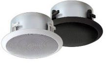 HFCS1LPB LOW PROFILE CEILING SPEAKER 70V, 100V, 16OHM, BLACK