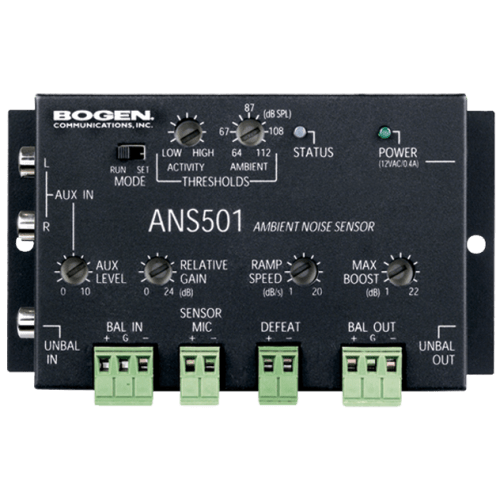 ANS501 AMBIENT NOISE SENSOR, INCLUDES ANS501 CONTROL UNIT, ANS500M MICROPHONE MODULE,