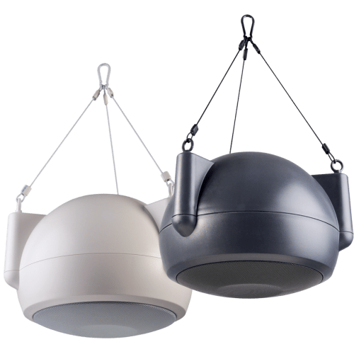OPS1W ORBIT PENDANT SPEAKER, WIDE 140° COVERAGE, 100W@ 16OHMS, 32W@ 70V/100V,OFF-WHITE(TEXTURED,PAINTABLE)
