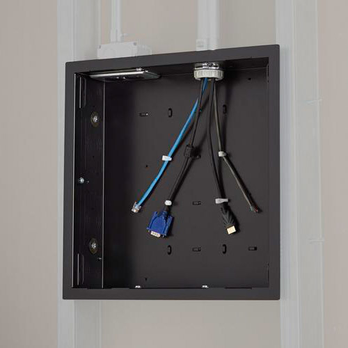 PAC526F LARGE IN WALL STORAGE BOX WITH FLANGE  , ENC16X16MTI-DPRE/PST INST