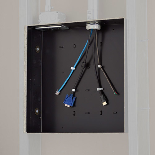 PAC526 LARGE IN-WALL STORAGE BOX (*BOX ONLY*)-RECESSED SPACE FOR ROUTING EXCESS CABLES & POWER CONDITIONERS