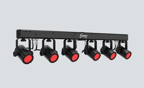 6SPOTRGBW PACK-N-GO LIGHTING SOLUTIONS. 6 QUAD COLOR (RGBW) LEDS , ADJUSTABLE HEADS ALL ON ONE