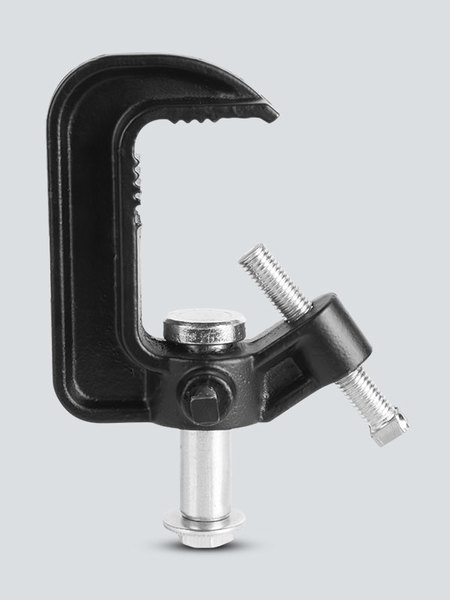CLP05 1-2.5IN PRO CLAMP, HEAVY DUTY C-CLAMP, FITS 1" TO 2.5" TRUSS, BLACK - LOAD CAPACITY 110 LBS