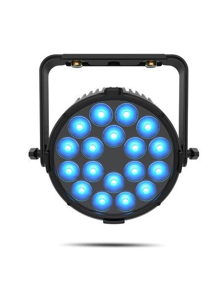 COLORDASHPARH18X 18 LEDS (HEX-COLOR RGBWAUV) PAR/WASH WITH OVER 5,700 LUMENS OF FLICKER-FREE OUTPUT / BLACK HOUSING