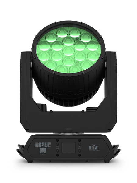 ROGUEOUTCAST2XWASH IP65 RGBW LED YOKE WASH FIXTURE, 5 ZONES OF LED CONTROL FOR PIXEL MAPPING CONTROL