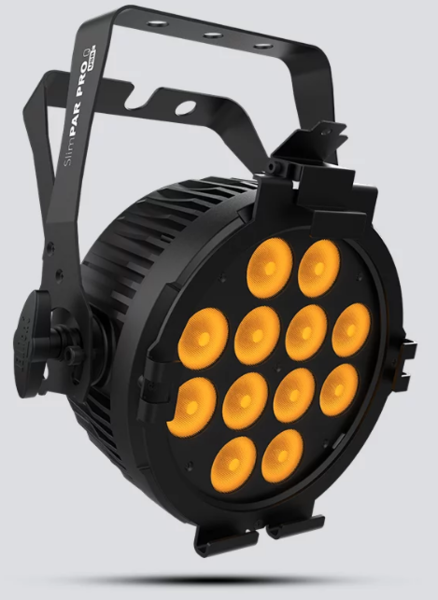 SLIMPARPROQUSB HIGH-POWERED QUAD-COLOR (RGBA), LOW-PROFILE WASHLIGHT W/ D-FI USB FOR WIRELESS OR DMX CONTROL
