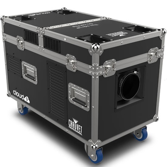 CLOUD9 LOW FOGGER ,  INCLUDES: INTEGRATED FLIGHT CASE, FOG-HOSE. CONTROL:  3-PIN DMX, 5-PIN DMX