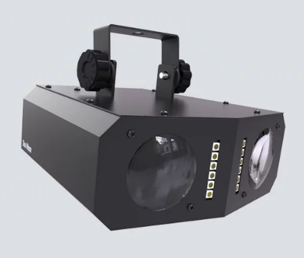 DUOMOON PLUG AND PLAY LED EFFECTS , MOONFLOWER AND STROBE EFFECT.  BUILT IN AUTOMATED AND SOUND ACTIVATED