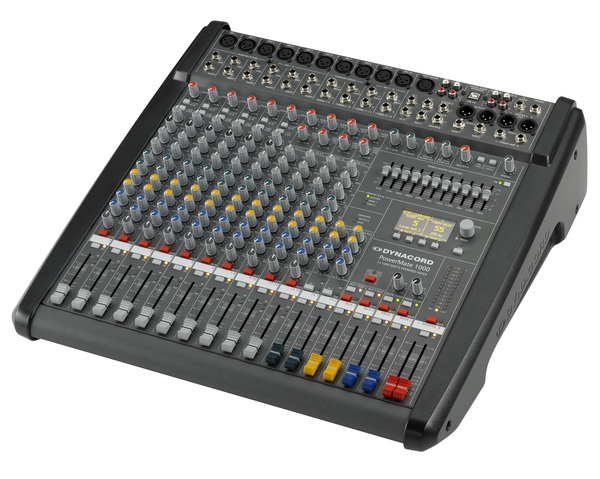 DC-PM1000-3-UNIV POWER MIXER, 6 MIC/LINE + 4 MIC/STEREO LINE CHANNELS, 6XAUX, DUAL 24 BIT STEREO EFFECTS,