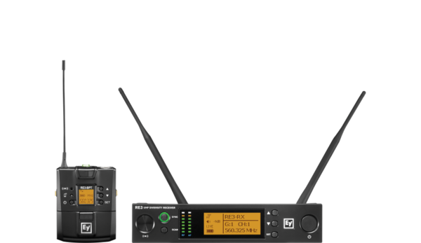 RE3-BPNID-5L UHF WIRELESSBODYPACK SET, NO INPUT DEVICE OR MIC FOR BODYPACK,  488-524MHZ